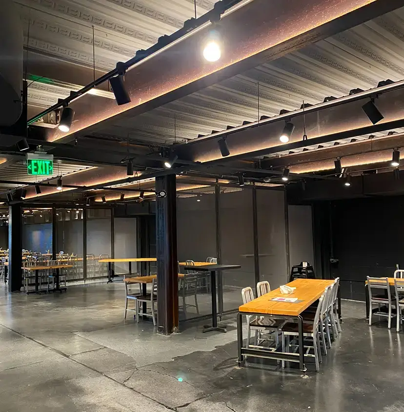 commercial lighting installation